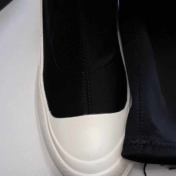 Cape Robbin Black Over the Knee Boots with Rhinestone Fringe - Picture 5 of 8